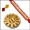 Fancy Stone Rakhi +500gms of Ghee Mysorepak - Click here to View more details about this Product